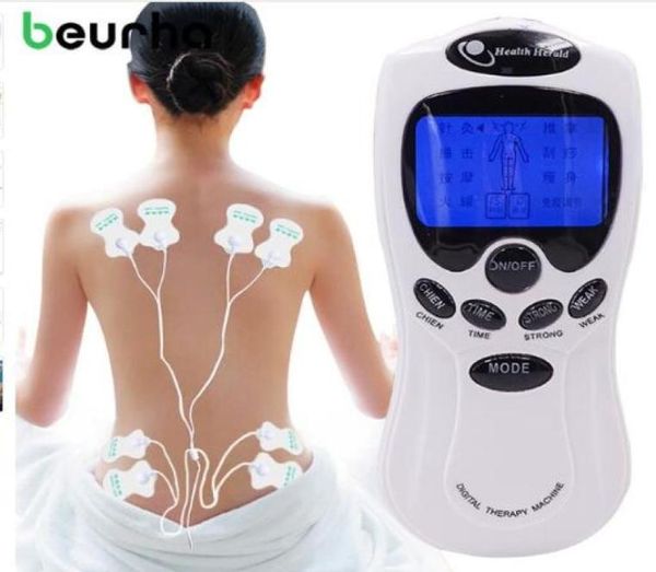 Health Tens Akupunktur Elektrische digitale Therapie Nacken-Rücken-Maschine Massage Elektronischer Pulsstimulator für die Ganzkörperpflege4503390
