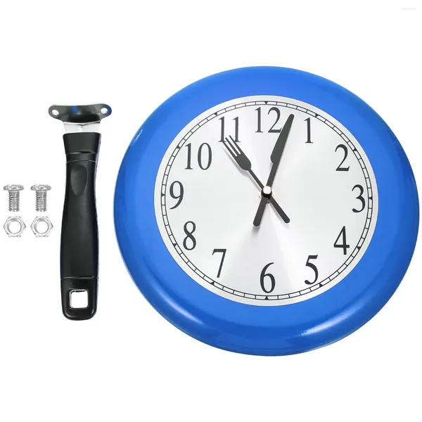 Relógios de parede 1 conjunto de relógio doméstico de aço inoxidável frigideira modelagem pingente