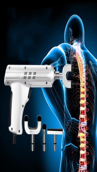 Profissional de alta qualidade 4 cabeças quiropraxia ajuste arma corpo impulso eletrônico ajuste instrument1604473