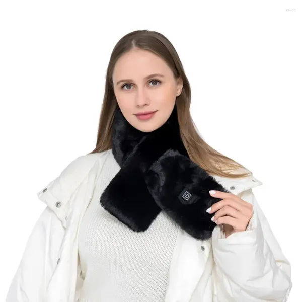 Шарфы для шеи, тепловой пакет, беспроводной перезаряжаемый шарф с подогревом и тремя регулировками передач для зимы, USB электрическая обертка для мужчин и женщин