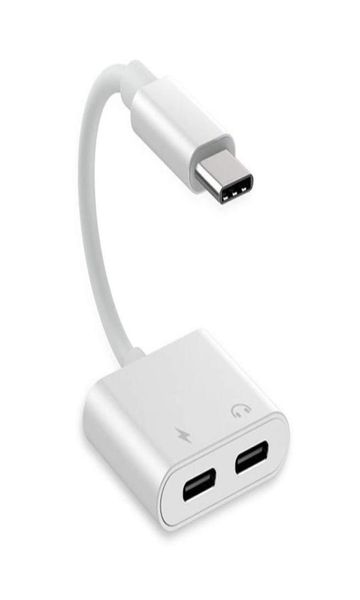 2-in-1-USB-C-Adapter und Ladegerät-Splitter, 3 A, schnelles Laden und DAC, HiFi-Musik, 1 Typ-C-Stecker auf 2 Typ-C-Buchsen für Pixel HuaWei7774961