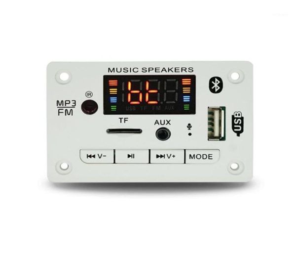 MP4 Players 12V sem fio Bluetooth 5.0 MP3 WMA Decoder Board Módulo de áudio Suporte USB TF AUX Função de gravação FM para acessórios de carro12385313