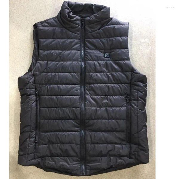 Giacche da caccia Usb Gilet riscaldante da uomo riscaldato termico nero Colletto alla coreana Abbigliamento intelligente Elettrico per tutto il corpo invernale