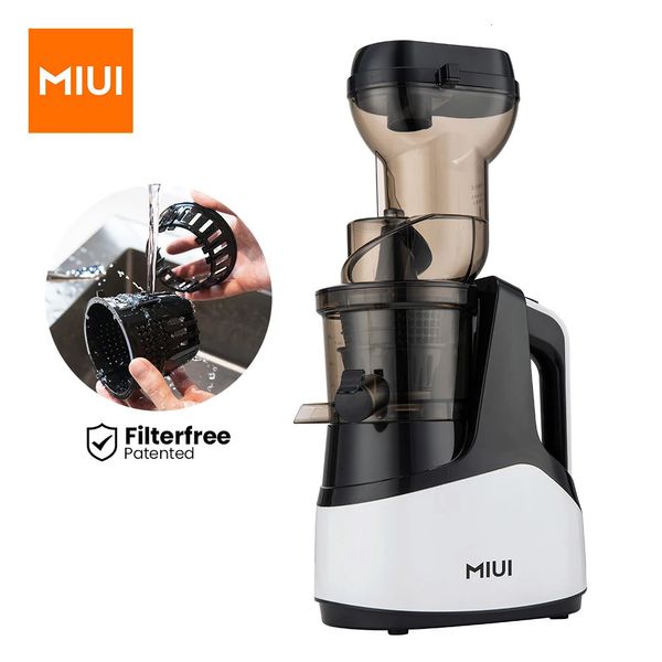 MIUI Slow Juicer 7LV Schnecken-Kaltpress-Extraktor FilterFree Easy Wash Elektrische Obstmaschine Großes Kaliber ModlePrime 240131