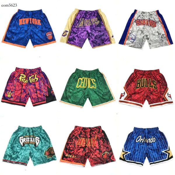 Verão correndo homem esportes jogging fitness secagem rápida ginásio calças curtas resort dos homens lakers basquete shorts cordão 2xl 242 92 638