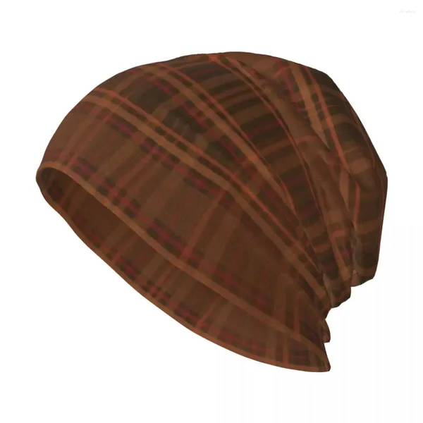 Berets Britânico Tartan Estilo Knit Chapéu Homem Luxo Preto Golf Wear Aniversário Mulheres