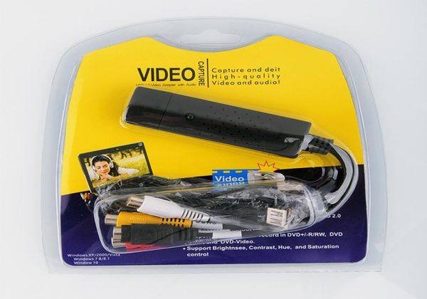 Карты USB2.0 DVR Конвертер VHS DVD Преобразование аналогового видео в цифровой формат o Качество карты захвата записи Адаптер ПК6972023