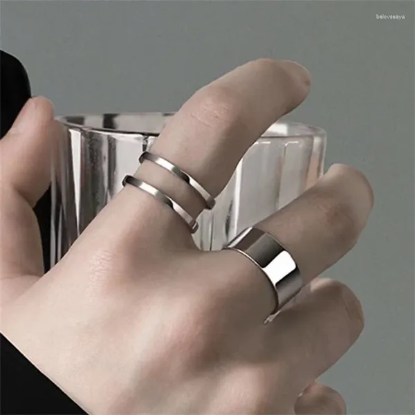 Anéis de cluster clássico vintage anel masculino cauda dedo acessórios de alta qualidade s925 para homens jóias de prata abertura mulheres presente de aniversário