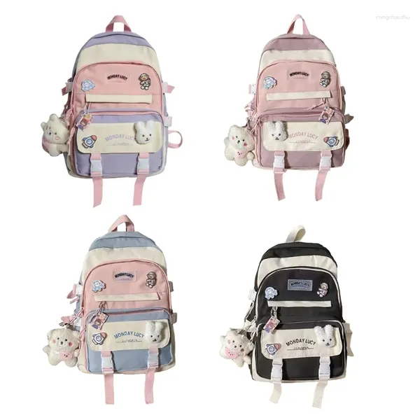 Школьные сумки E74B, модная сумка для книг для девочек-подростков и школьников, рюкзак для ноутбука, большой рюкзак для путешествий
