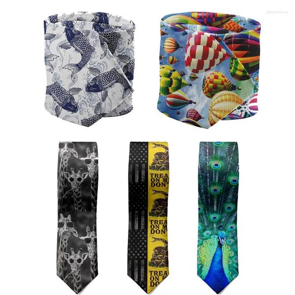 Fliegen Mode Party Pfau Krawatte 8 cm breit Polyester Business Casual Anzug Hemd Zubehör Interessante Herrenhochzeit