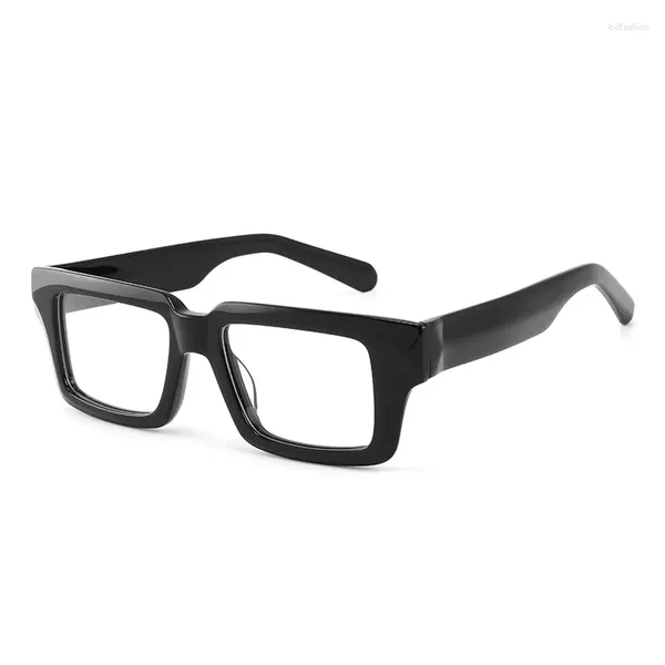 Óculos de sol cubojue 150mm preto homens óculos de leitura mulheres retângulo plana top óculos quadro masculino óculos para prescrição grande grande