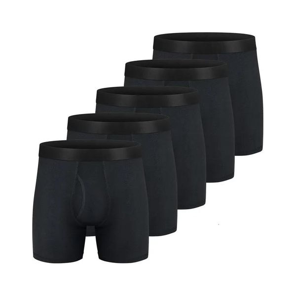 UNDUPTS 5 PACK MENS BOXER BRIPS Pamuk iç çamaşırı 6 Yol Yukarı Regar Stretch Elastik Geniş Bant 230317 Damla Teslimat Giyim DHE9V