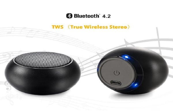 Tragbarer Mini-TWS-Wireless-Lautsprecher BT 4.1, runder Design-Super-Subwoofer, Auto- oder Subwoofer mit Einzelhandelsverpackung und kostenlosem Versand. 6670651