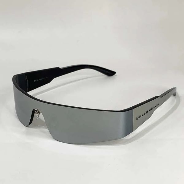 Mono Dikdörtgen Siyah Naylon BB0041S Güneş Gözlüğü Güneş Gözlüğü Bayan Tasarımcıları Sier Gradyan Kalın Full Lens Dar Dikdörtgen Maske Erkek Moda Gözlükleri