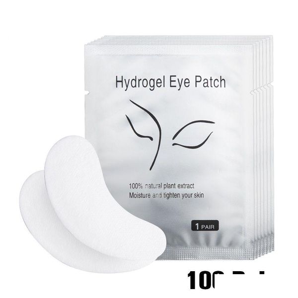 Andere Make-up-Augengele 100 Paare / Packung Feuchtigkeitsspendende Pflegepad-Paperes unter Pads Wimpern für Drop-Lieferung Gesundheit Schönheit DHNPM