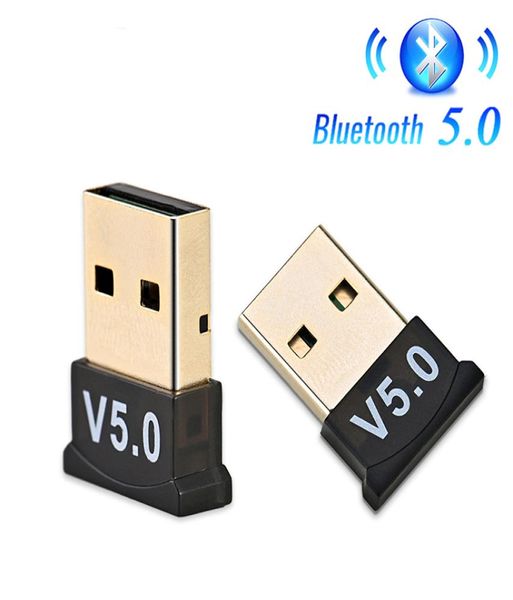USB Bluetooth 5.0 Adaptador Transmissor Bluetooth Receptor de áudio Bluetooth Dongle Adaptador USB Sem Fio para Computador PC Laptop2705523