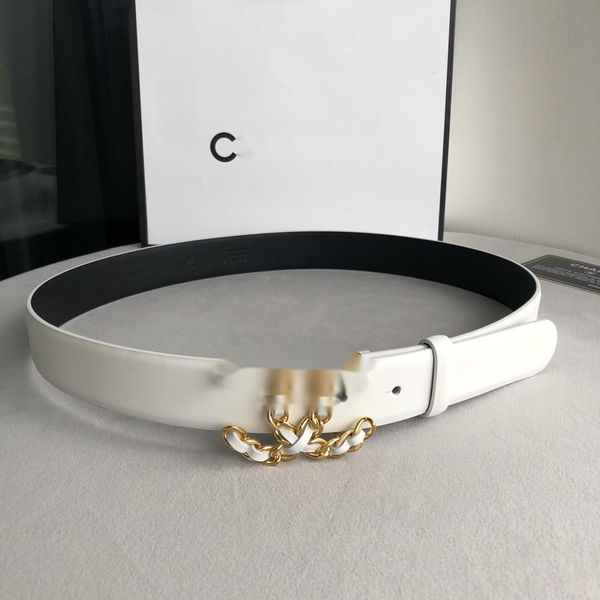 Cintura Channele Cintura uomo di qualità selezionata Cinture in pelle reversibili regolabili con fibbia liscia per donna Designer Ceinture Fashion Ornament S 836 927