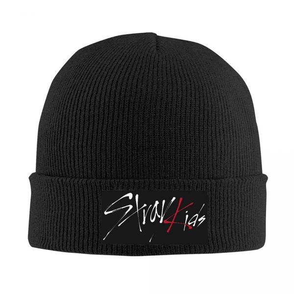 Beanie / Skull Caps Stray Kids Kpop Rock Bonnet Chapéu Chapéus de Malha Homens Mulheres Moda Unissex Adulto Quente Inverno Skullies Beanies Caps YQ240207