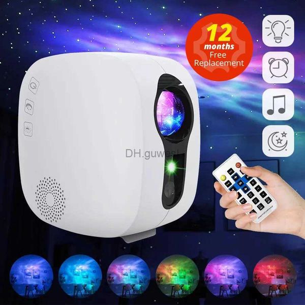 Nachtlichter Stern Galaxy Sternenhimmel Rotierendes Wasser Winken Nachtlicht Led Bunte Nebelwolke Lampe Atmospher Neben Lampe YQ240207