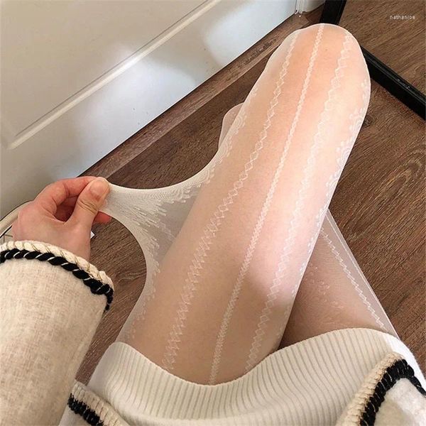 Kadınlar SOCKS Japon Dantel Tatlı Çoraplar Kadınlar Yaz İnce Sıkışan All Maç Sütü Beyaz Külotlu Çekme