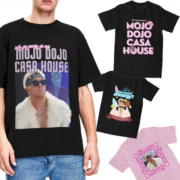 Homens camisetas Ryan Gosling Mojo Dojo Casa Casa Camisa Acessórios Homens Mulheres Puro Algodão Novidade Tee Manga Curta Tops Plus Size