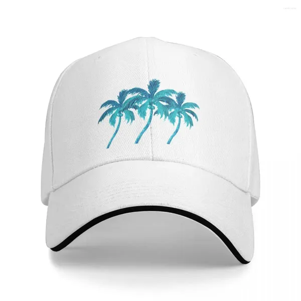 Бейсбольные кепки с изображением трех кокосовых пальм, бейсболка с козырьком, женская шляпа, мужская