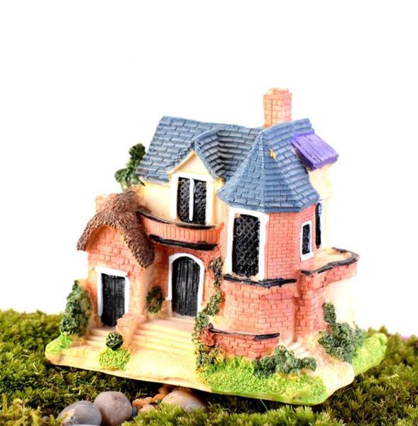 Mini jardim de fadas em miniatura, estatuetas de terrário, decoração de jardim, casa em miniatura, vila, floresta, estatuetas de fadas 8747324