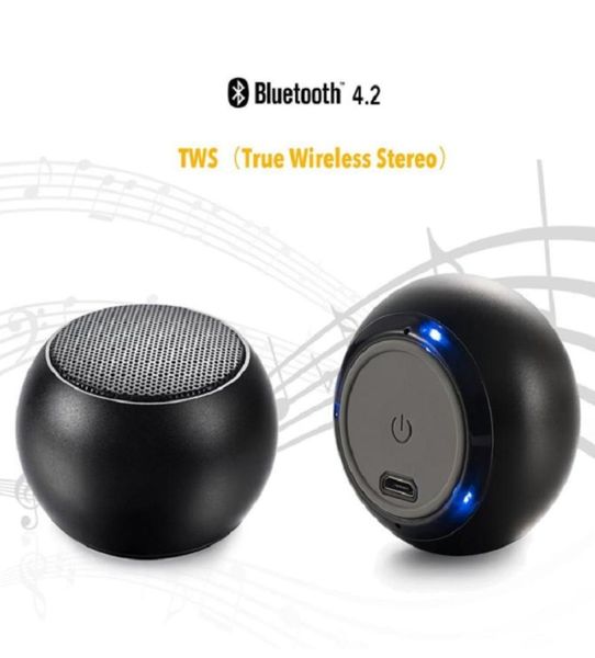 Tragbarer Mini-TWS-Wireless-Lautsprecher BT 4.1, runder Design-Super-Subwoofer, Auto- oder Subwoofer mit Einzelhandelsverpackung und kostenlosem Versand3326265