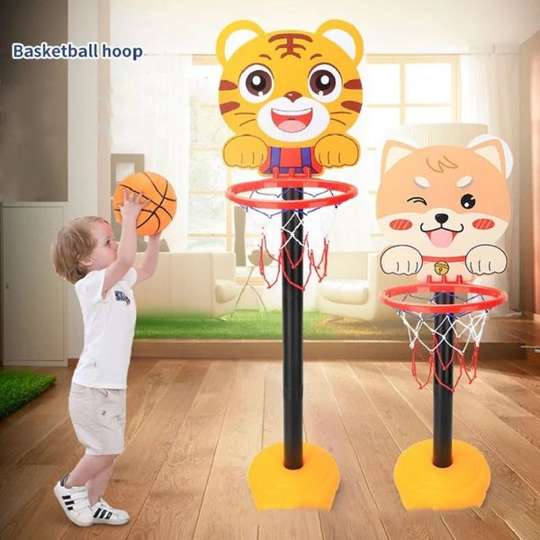 Баскетбольные стойки, набор игрушек, обруч для мальчиков, доска с регулируемой высотой, детские удобные спортивные упражнения на открытом воздухе 240202