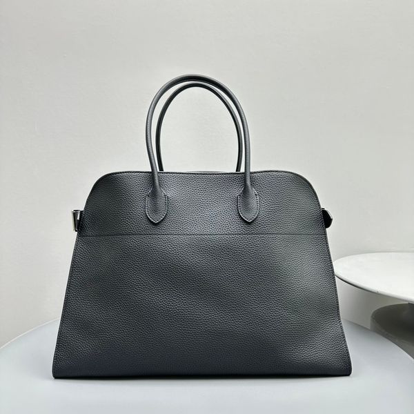 The Row Margaux 17 Gürteltasche, luxuriöses Designer-Verschlussdetail, große doppelte Griffe oben, Damen-Lederhandtaschen, modische Schultertaschen