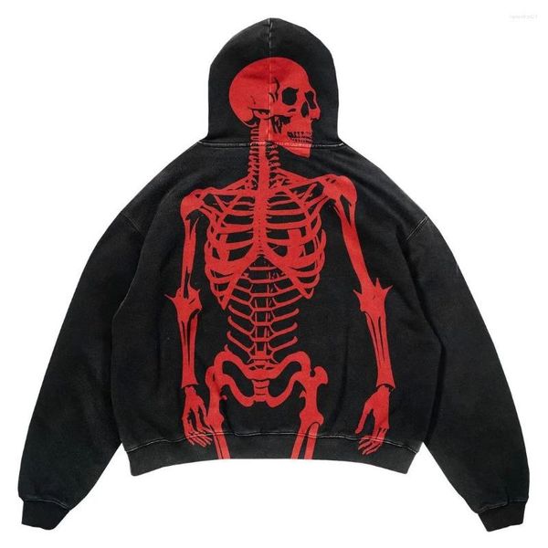 Erkek hoodies kadın y2k giyim baskılı desen kazak sweatshirt sokak kıyafeti büyük boy hip hop punk vintage uzun kollu üst kpop