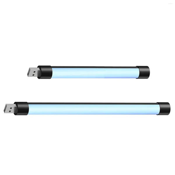 Nachtlichter Handheld LED Video Light Stick Pography 16 Farben mit eingebautem wiederaufladbarem Akku und Fernbedienung