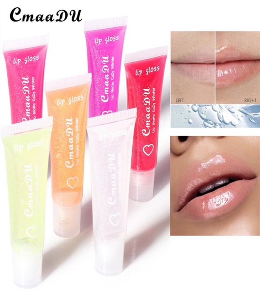 CmaaDu Soft Lip Gloss Tube Lipgloss Hydrating Lips Balm Base Pure Transparent Glosses 6 Farben Feuchtigkeitscreme Natürlich nahrhaft Make3647694