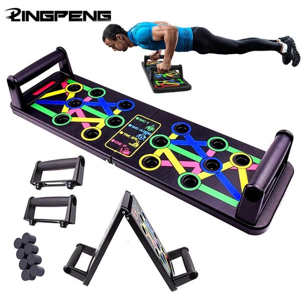 Multi-funcional push-up board casa fitness máquina de exercício abdominal dobrável placa de fitness suporte muscular abdominal 240129