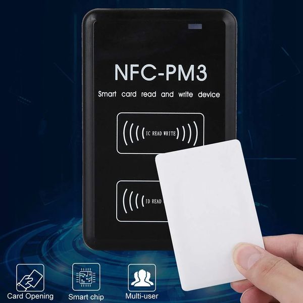 Duplicador de decodificação de criptografia NFCPM5 Leitor de cartão RFID S50 UID Smart Chip Tag Writer 125khz 1356mhz Copiadora de frequência 240123