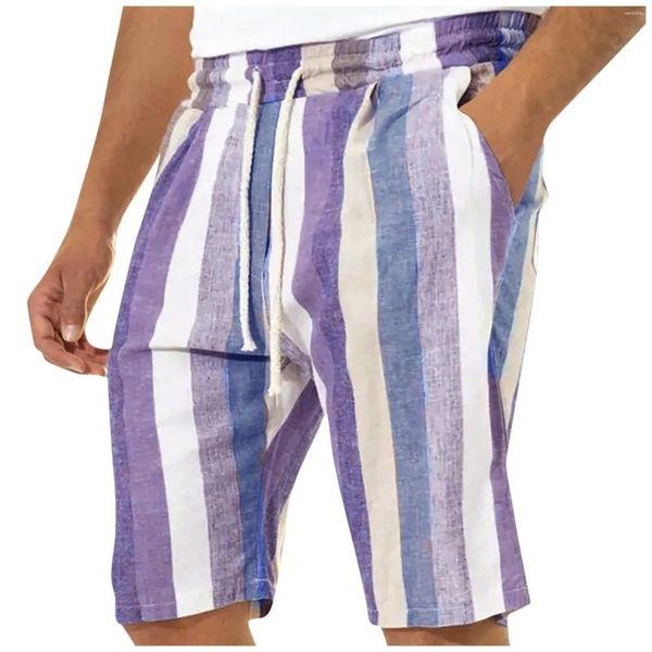 Männer Shorts Tropen Hawaii Strand Männer Sommer Board Casual Urlaub Badehose Gestreiften Y2k Surf Badeanzug Homme 2024 Kurze hosen