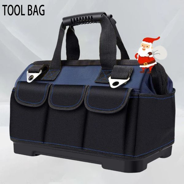 Bolsa de ferramentas multifuncional 1680D Oxford Pano Bolsas para eletricistas à prova d'água e resistentes ao desgaste de alta capacidade para armazenamento de carpintaria 240123