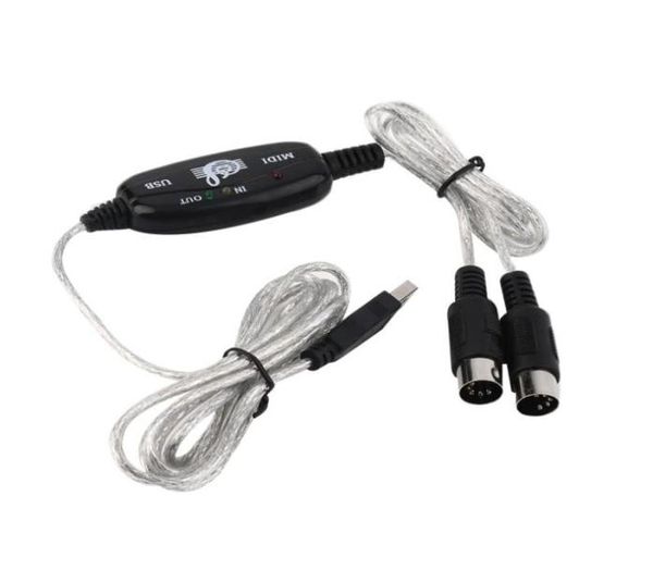 100setlot Neue 2M USB INOUT MIDI Interface Kabel Konverter PC zu Musik Tastatur Kabel Adapter6437631