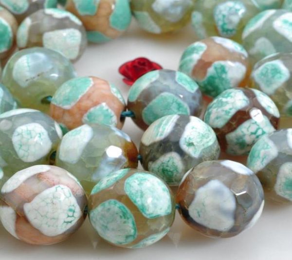 Perle sciolte di pietre preziose naturali Accessori gioielli fai da te 10mm 12mm Perle di agata sfaccettata perline di cristallo9554119