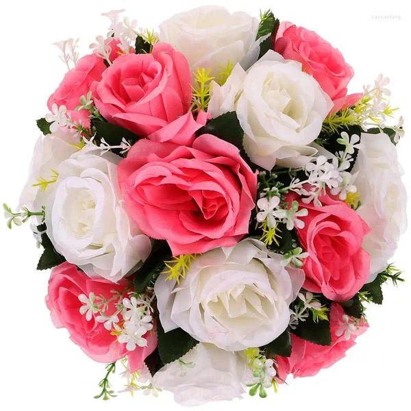 Dekorative Blumen, 1 Stück, künstliche Blumen, Kugel-Arrangement, Blumenstrauß, Mittelstücke für Hochzeiten, Tischdekoration, hohe Qualität