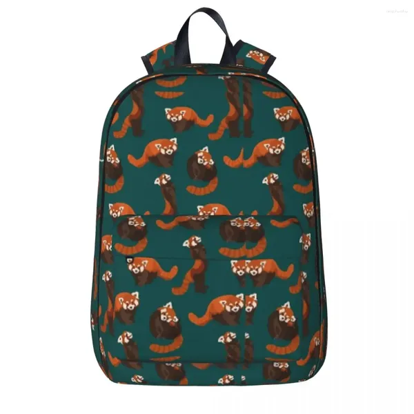 Rucksack RED PANDA PATTERN Rucksäcke Schüler Büchertasche Schulter Laptop Rucksack Mode Reisen Kinder Schule