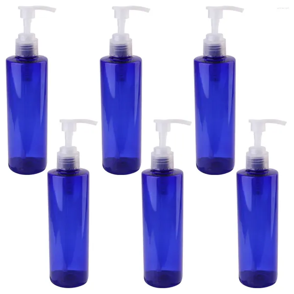 Garrafas de armazenamento 6pcs dispensador vazio bomba de mão recipientes de chuveiro recarregável shampoo 250ml