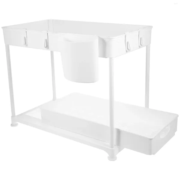 Küche Lagerung Schrank Regal Organizer Rack Unter Waschbecken Gewürz Schrank Badezimmer Regale Abs Die Schubladen