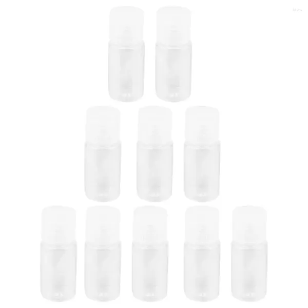 Garrafas de armazenamento 24 pcs 15ml flip cap garrafa shampoo viagem maquiagem dispensadores loção recipientes plástico sub para emulsão