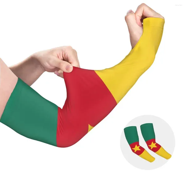 Knieschützer, kühlende Flagge von Kamerun, Armstulpen für Männer und Frauen, Sport, Kompression, Tattoo, Vertuschung für Basketball