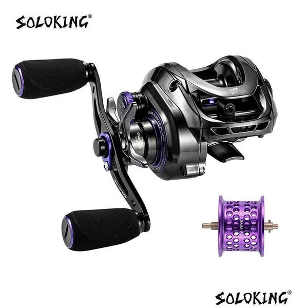 Carretilhas de arremesso King Gka200 Pro Reel Fishing Reels7181 Gear 9Kg Drag Power 61 Bb Clicker Sound Baitcaster Betriel 240119 Drop Delive Otltv