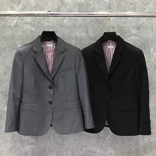 Ternos femininos coreano designer terno 24ss na moda marca jaqueta clássico lapela larga sólida formal negócios casamento blazers