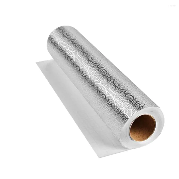 Wandaufkleber, ölbeständiger Aufkleber, Küche, selbstklebendes Aluminiumfolienpapier für Arbeitsplatte, Schubladenauskleidung