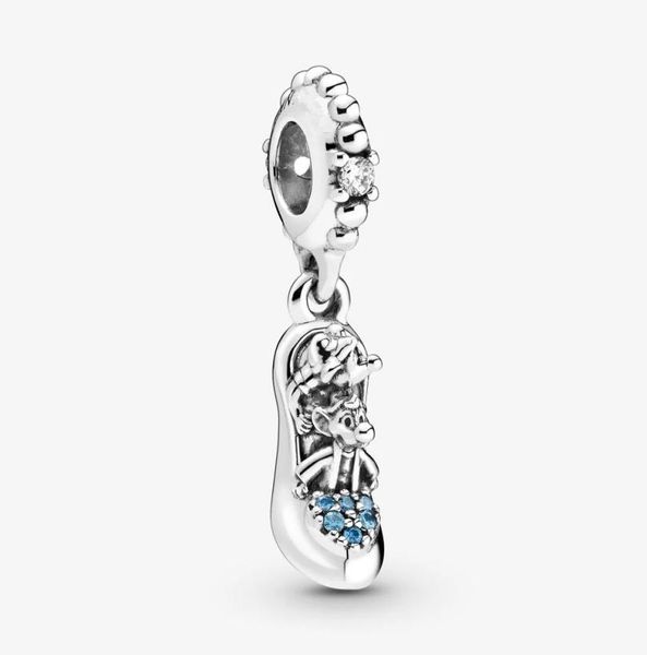 Ciondoli natalizi con pantofola di vetro pendenti con ciondoli autentici in argento sterling 925 con braccialetti adatti collana gioielli regalo di Natale fai da te 792533457