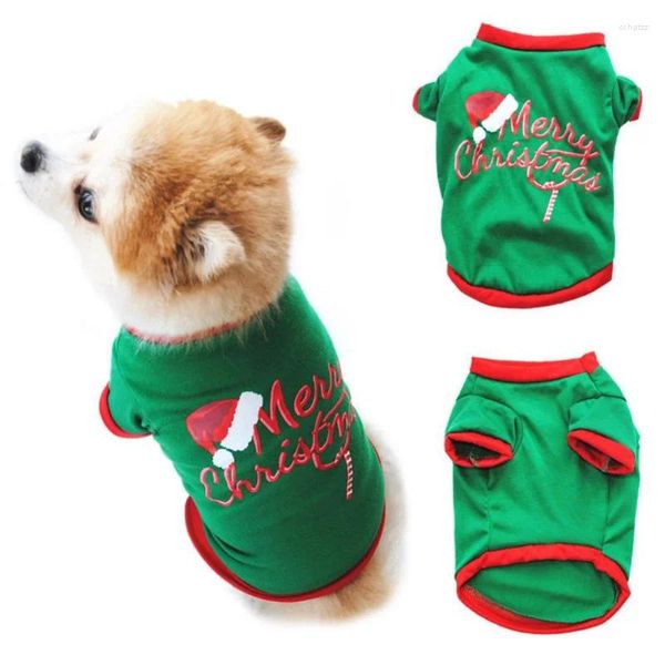 Vestuário para cães T-shirt de manga comprida para animais de estimação Camisa com estampa de alfabeto Aconchegante Onesie Quatro estações pode usar colete jaqueta festa vestir roupas